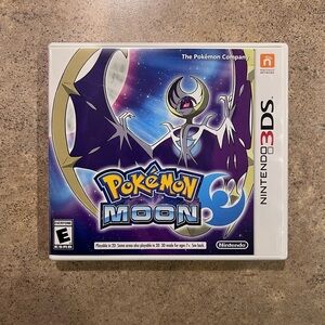 **NO GAME** Pokémon Moon (Nintendo 3DS, 2016) Case & Inserts Only